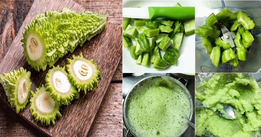 Chuẩn bị 1 quả mướp đắng và 1 trứng gà, da trắng bóc không tì vết chỉ sau 1 đêm duy nhất