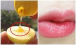 Ai cũng hỏi tôi dùng son dưỡng gì mà môi mềm lại hồng hào thế, thực ra tôi chỉ đổ thứ này lên chanh rồi chà trong 1 phút