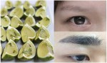 Lông mày nhợt nhạt, thưa thớt cũng hóa đen dày, đẹp như tranh vẽ nhờ ngâm vài chiếc vỏ chanh với thứ này