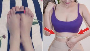 Giảm siêu tốc 4-6cm VÒNG EO chỉ cần BUỘC 2 SỢI DÂY THUN vào ngón chân