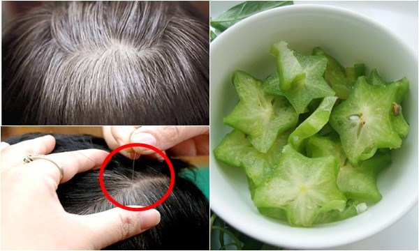 Tóc bạc sớm, khô xơ cứng cỡ nào cũng đen nhánh, suôn mượt trở lại chỉ với 1 nắm đậu đen và 1 quả khế chua