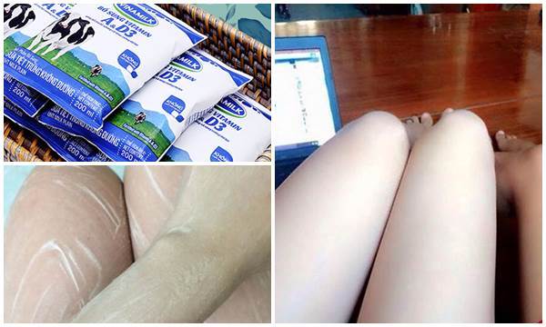 Mỗi ngày 1/2 gói sữa tươi không đường để tắm liên tục, cô gái “ngỡ ngàng” vì da trắng lên 2 tông mềm mịn chỉ sau 7 ngày