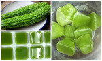Mướp đắng đã tốt 10 nhưng nếu đông đá rồi chà lên mặt hiệu quả sẽ cao gấp 5 lần bình thường