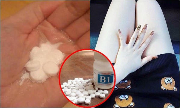 Nghiền nát 10 viên B1 để trộn với thứ này rồi chà lên người, da cứ thế trắng nõn mà không lo bắt nắng hay đen trở lại