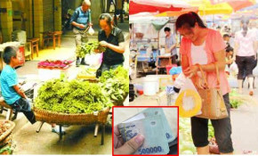 Cậu bé bán 50k một bó rau muống héo không ai mua cho đến khi người phụ nữ đặt tờ 500k xuống mua hết đống rau đó thì...