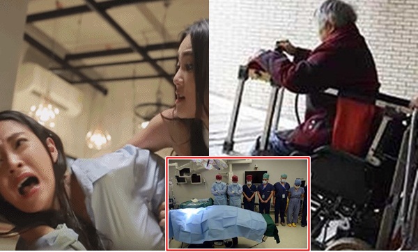 Thấy bồ định đá mạnh vào bụng con dâu bầu 7 tháng, mẹ chồng liệt ngồi trên xe lăn nhào người ra để che cho con dâu và cái kết rớt nước mắt