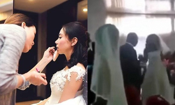 Đi trang điểm cô dâu trúng đám cưới bạn trai cũ, cô gái vẫn vui vẻ làm nhưng khi nhà trai tới đón dâu thì sốc ngất trước cảnh có 1-0-2 ấy