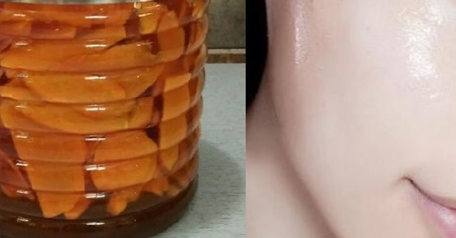 Thái nghệ thành lát rồi ngâm mật ong, sau 2 tuần sử dụng sẽ có được làn da như em bé
