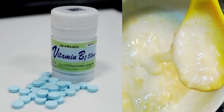 Nghiền mịn viên B1 rồi trộn với thứ này, da trắng chỉ sau 2 ngày