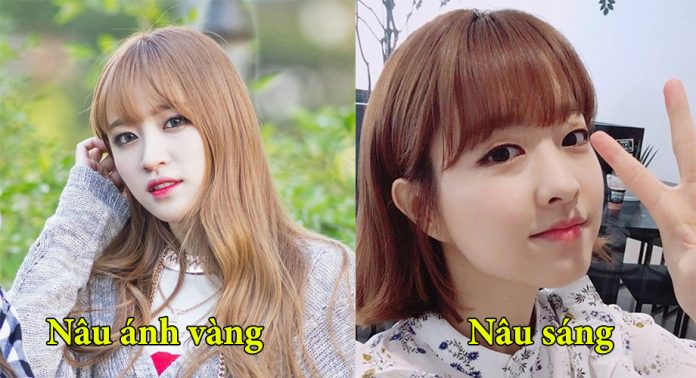 7 TÔNG NHUỘM NÂU NGỌT NGÀO CỰC HỢP VỚI CON GÁI Á ĐÔNG