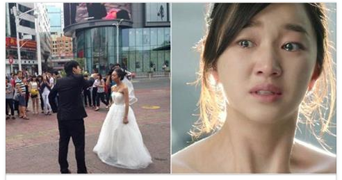 Thấy vợ mặc váy cưới cúp ngực bước ra, chồng hùng hổ lao tới xé tới tấp rồi hét lên: ‘Đồ lẳng lơ, thay ra ngay cho tôi’