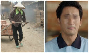 Nghĩ vợ ở thành phố sống sung sướng chồng bắt xe lên xem để rồi bật khóc khi thấy vợ oằn lưng kéo từng xe gạch