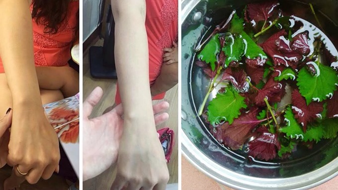 Tắm trắng với lá tía tô theo cách này, da ngăm sạm bẩm sinh cũng bật lên 3 tông, không lo bị đen trở lại