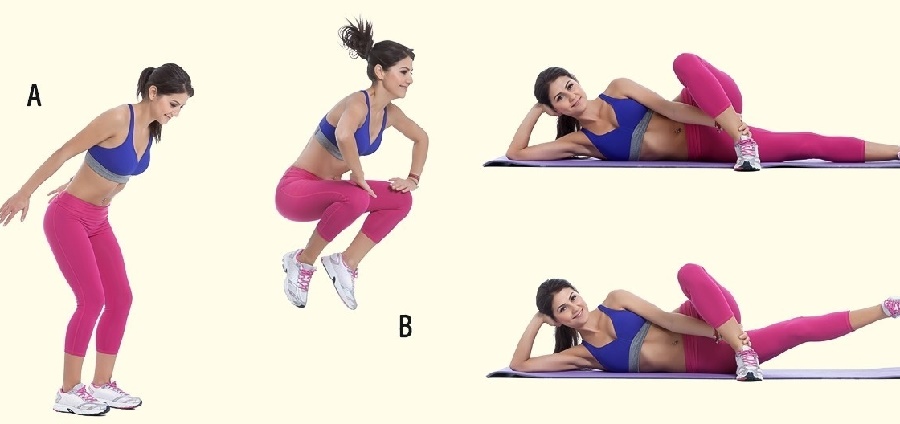 Đùi và bắp chân to như cột đình cũng thon gọn, săn chắc, vòng 3 thì căng tròn chỉ với 30 nhịp tập