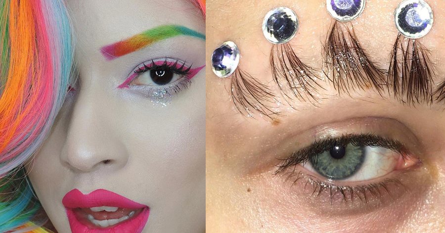 10 mốt làm đẹp lông mày ‘dị’ nhất trong năm 2017