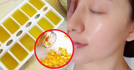 Trộn viên E với 2 thứ này rồi cho đông đá, da thâm như hoa sim cũng hồng hào, căng mướt ngay, trẻ mãi như gái 20!