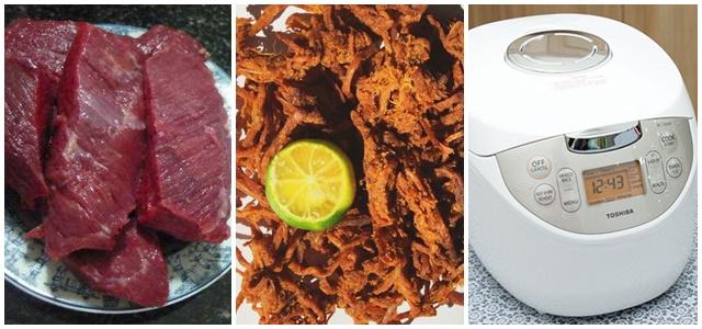 Cách làm BÒ KHÔ bằng NỒI CƠM ĐIỆN chỉ 40 phút là xong 1 mẻ - đậm đà, cay cay, ngon đã miệng khiến cả nhà &rsquo;phát cuồng&rsquo; ngày Tết