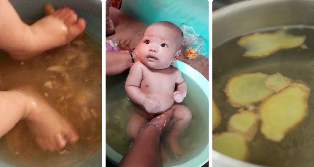 Chia sẻ cách nấu nước tắm thảo dược trị cảm ho, tăng sức đề kháng cho bé khi thời tiết giao mùa