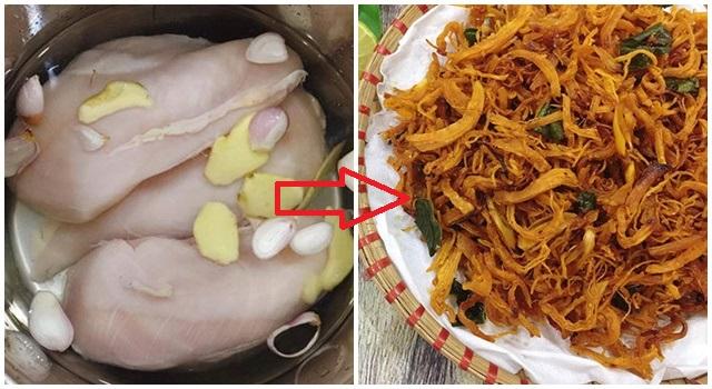 Công thức làm KHÔ GÀ LÁ CHANH chỉ bằng chảo chống dính chỉ trong 30 phút, thơm phức lại cay cay đúng điệu, tha hồ &rsquo;lai rai&rsquo; dịp Tết!