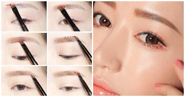 5 bước kẻ lông mày siêu dễ từ chuyên gia cho nàng vụng về, kết quả xinh không kém gái Hàn!