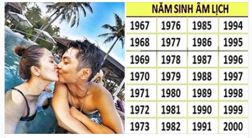 Vợ chồng có HẠP hay không, chỉ cần nhìn năm sinh KHỎI ĐI COI THẦY