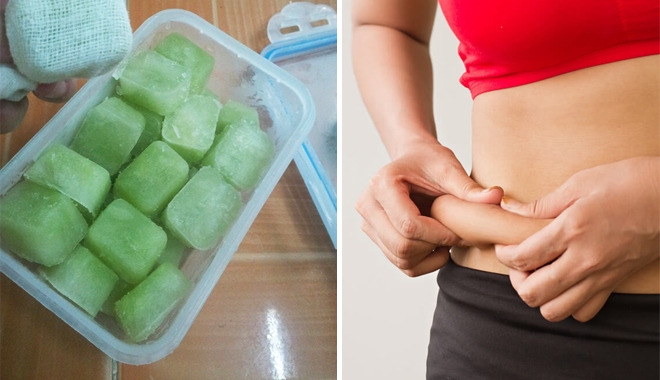 Đá lạnh + chuối xanh - công thức giúp mỡ bụng lâu năm cũng biến mất