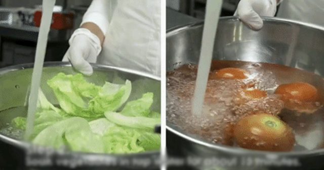 Chuyên gia mách 4 bước RỬA RAU loại bỏ gần như hoàn toàn thuốc TRỪ SÂU, thuốc kích thích, UNG THƯ cũng không có cửa bước vào!!