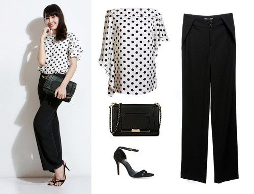 Diện đồ ăn gian chiều cao tại công sở