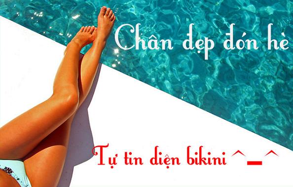Triệt lông chân nhanh chóng để diện bikini nóng bỏng