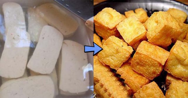 Chỉ cần NGÂM ĐẬU PHỤ trong nước này TRƯỚC KHI RÁN 15 phút, đảm bảo đậu vừa VÀNG RUỘM vừa GIÒN NGON đến bất ngờ