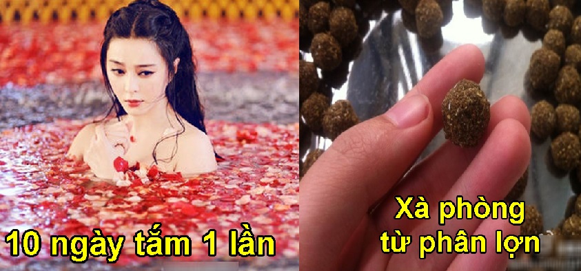 Sự thật về việc tắm rửa của mỹ nhân Trung Hoa xưa: 10 ngày/tắm một lần, xà phòng làm từ lòng lợn...