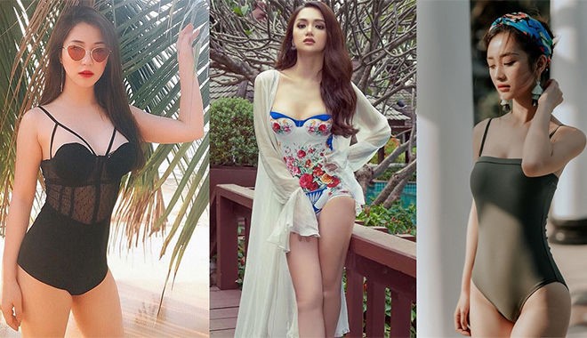 CẦN GÌ PHẢI BIKINI KHOE THÂN, CHỈ MẶC ÁO TẮM MỘT MẢNH LÀ CÁC SAO VIỆT CŨNG ĐỦ SEXY RỒI