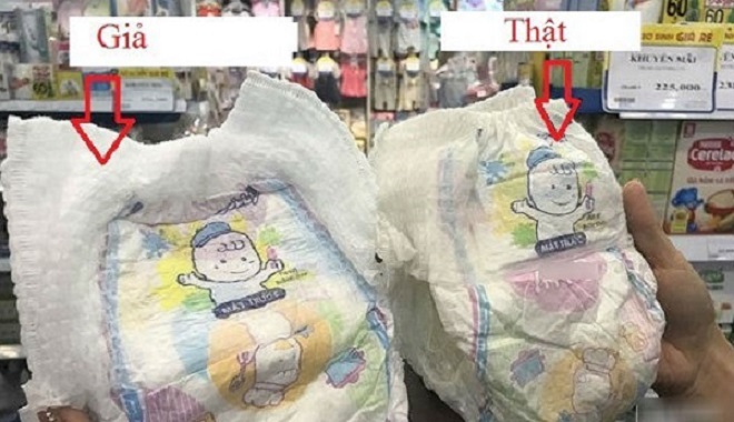 Cận cảnh những chiếc bỉm giả giống thật đến 99&permil; chị em cần biết để tránh