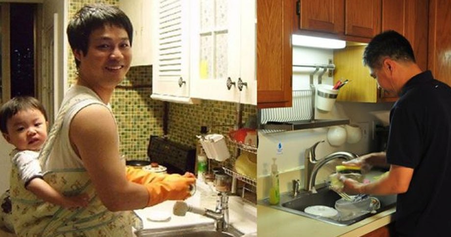 Phụ nữ lấy chồng đại gia không bằng có ông chồng biết rửa bát