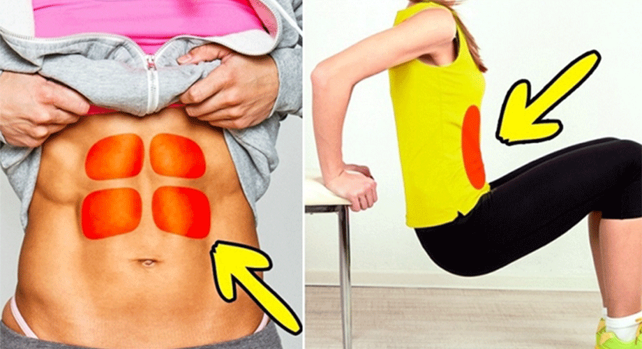 Cắt Phăng Mỡ Bụng Chỉ Với Một Chiếc Ghế, 5 Bài Tập Và 10 Phút!