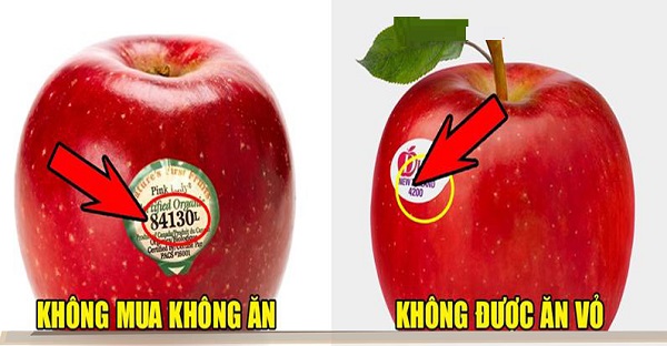 Đi siêu thị mà thấy trái cây có mã code bắt đầu là số 8 thì giá có rẻ đến mấy cũng đừng dại dột mua