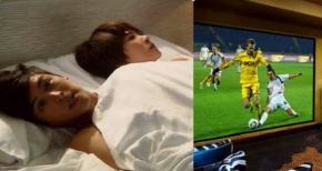 Chồng lấy tiền tiết kiệm mua tivi cong xem Worldcup, vợ hét: Mai vác nó lên giường mà ôm luôn nhé