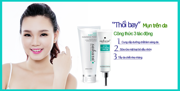 “Bật mí” Bộ đôi đặc trị mụn sakura có tốt không?