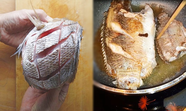 Cách rán cá không bị bắn dầu “tung tóe”, cá giòn ngon chẳng lo bị nát hay sát chảo