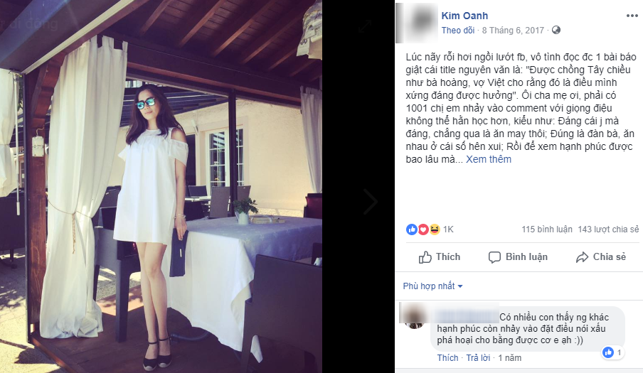 Quan điểm đang khiến MXH dậy sóng: Thật vớ vẩn khi phụ nữ tự coi mình là đầy tớ mà đòi người ta đối xử như nữ hoàng