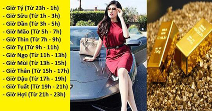 Ai may mắn sinh vào 4 khung giờ VÀNG này cả đời không lo thiếu tiền, giàu sang PHÚ QUÝ không ai bằng, tha hồ HƯỞNG THỤ