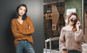 Chiếc áo len cổ tim – Vũ khí giúp nàng trông xinh tươi và “mi nhon” hơn