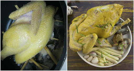 HOT: Gà hấp muối sả bằng nồi cơm điện NGỌT LỪ từng thớ thịt, ngồi chơi đợi 40 phút là XƠI