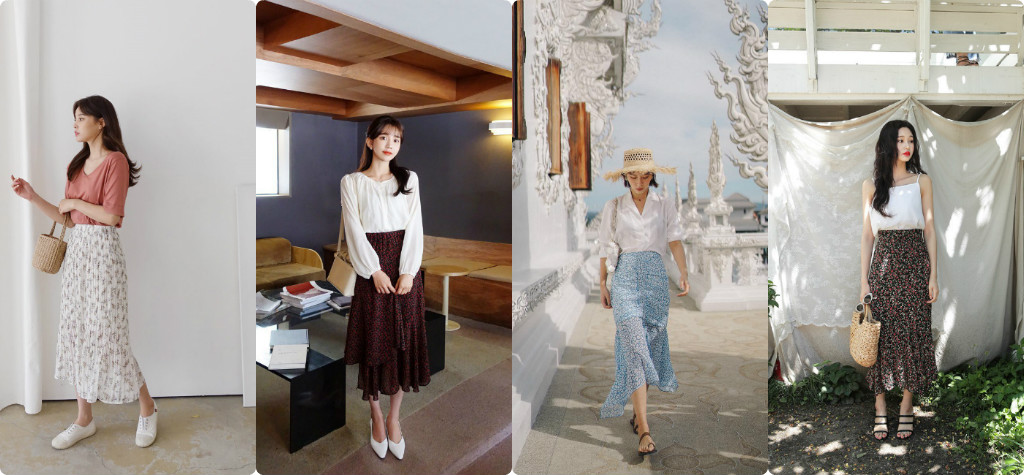 Chân váy hoa - Trend Hot 2019 được mọi cô gái tìm mua