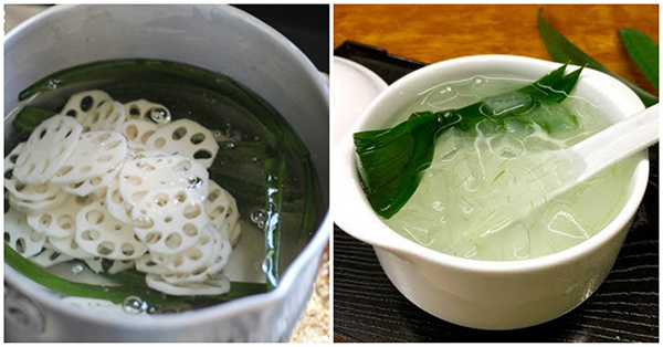 Củ sen + nha đam + đường phèn = Nước giải nhiệt đẹp da, tuyệt ngon các chị em nên biết