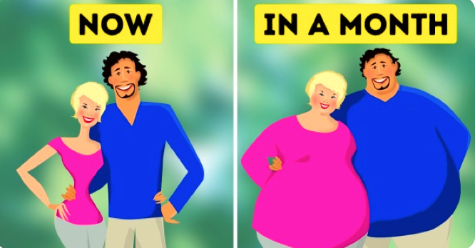 KHOA HOC CHỨNG MINH: Càng hạnh phúc trong tình yêu, bạn càng dễ tăng cân