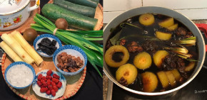 Cách làm trà sâm bí đao lá dứa giải nhiệt ngày nắng nóng