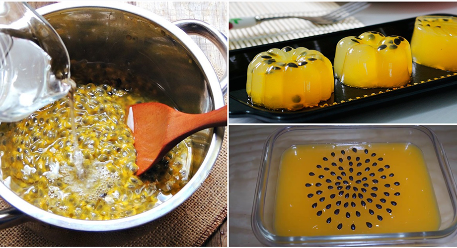 Làm thạch chanh leo chua thanh, mát lịm quá dễ mà lại ngon, dại gì mất tiền đi ăn quán