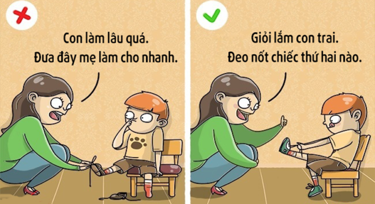 Cha mẹ thông minh: Hãy cứ để con chịu khổ