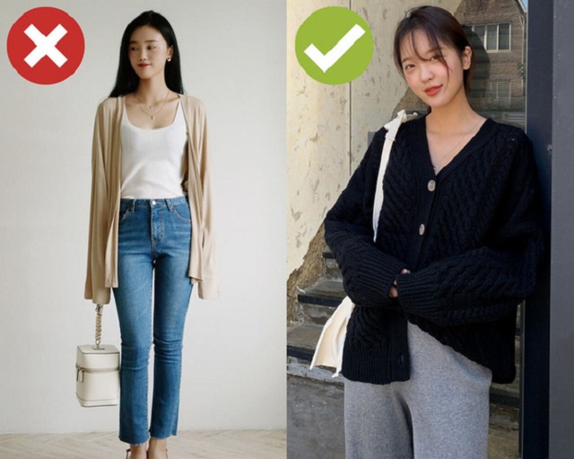 Bỏ ngay 3 kiểu cardigan sau nếu không muốn bị chê lỗi thời